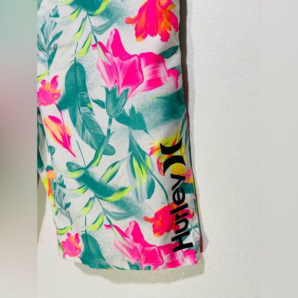 Hurley boardshorts swimming colorful floral pocket beach men’s 20/30 - Picture 2 of 6